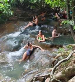 น้ำตกร้อนคลองท่อม (Khlong Thom Hot Spring Waterfall)