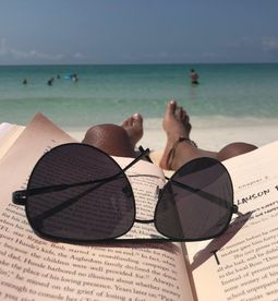 Read a book on the beach