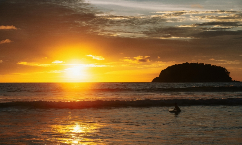 Escape the hustle and bustle to relax on 'Klong Muang Beach' in Krabi town